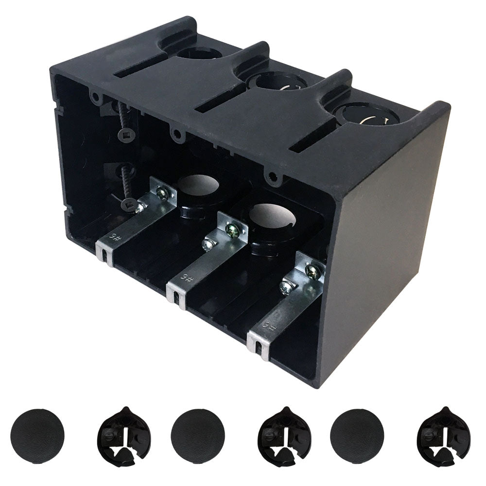 Outlet Box, Triple Gang - Power or Low Voltage, New / Existing Construction – Generic – Electrical Boxes