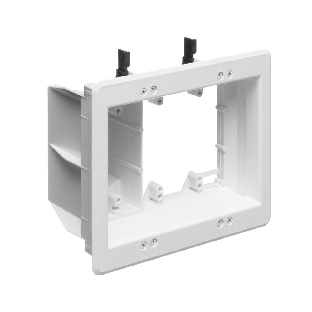Recessed Box, Triple Gang - 1 x Enclosed Power, 2 x Open A/V – Generic – Electrical Boxes
