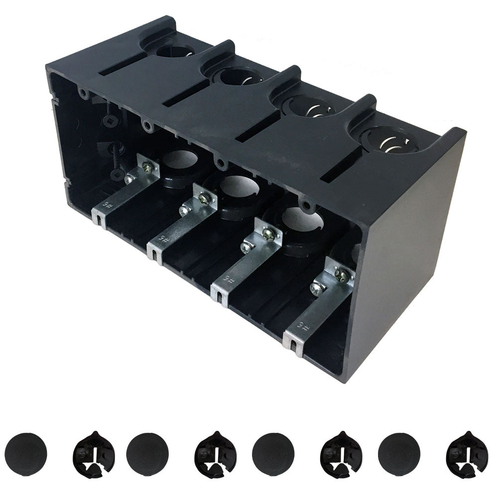 Outlet Box, Four Gang - Power or Low Voltage, New / Existing Construction – Generic – Electrical Boxes