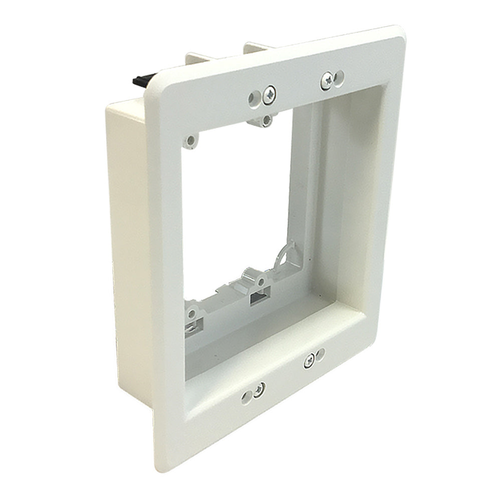 Recessed Drywall Clip - Plastic, Double Gang, Pre/Post Construction – Generic – Low Voltage Clips