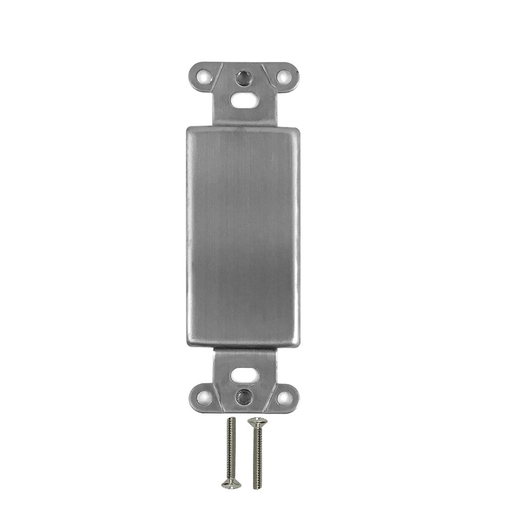 Decora Strap - Blank - Stainless Steel Wall Plate – Generic – Stainless Steel Wall Plates