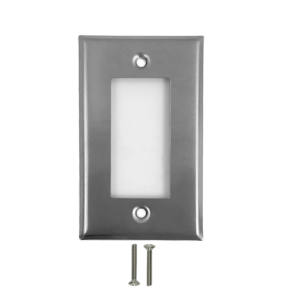 Decora Single Gang - Stainless Steel Wall Plate – Generic