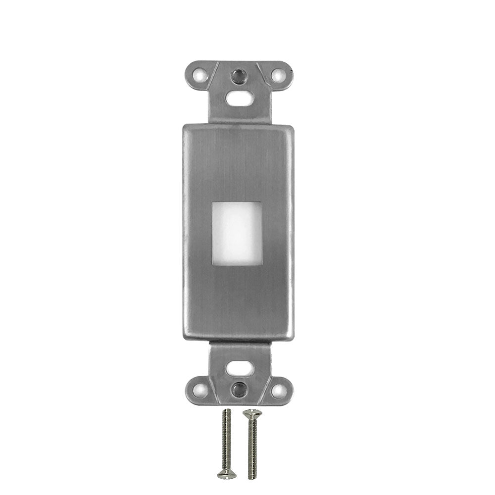 Decora Strap 1x Keystone - Stainless Steel Wall Plate – Generic