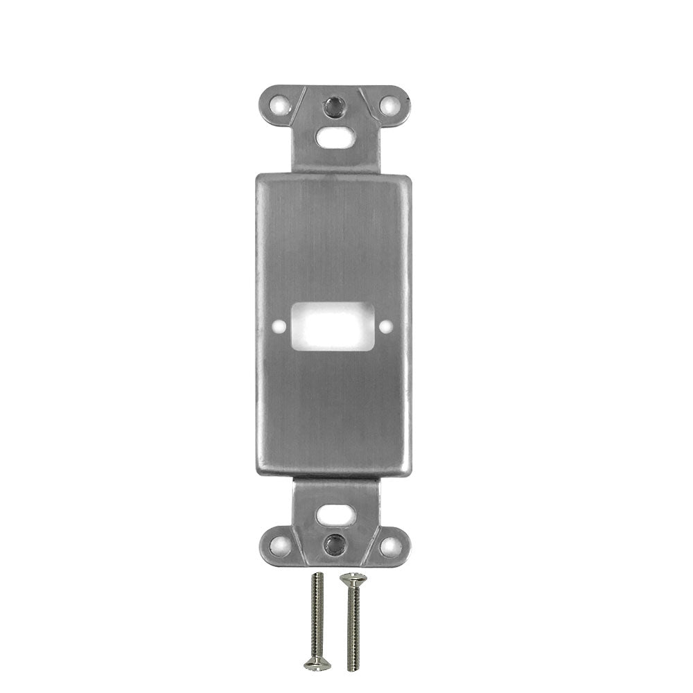 Decora Strap 1x ICDB Cutout - Stainless Steel Wall Plate – Generic