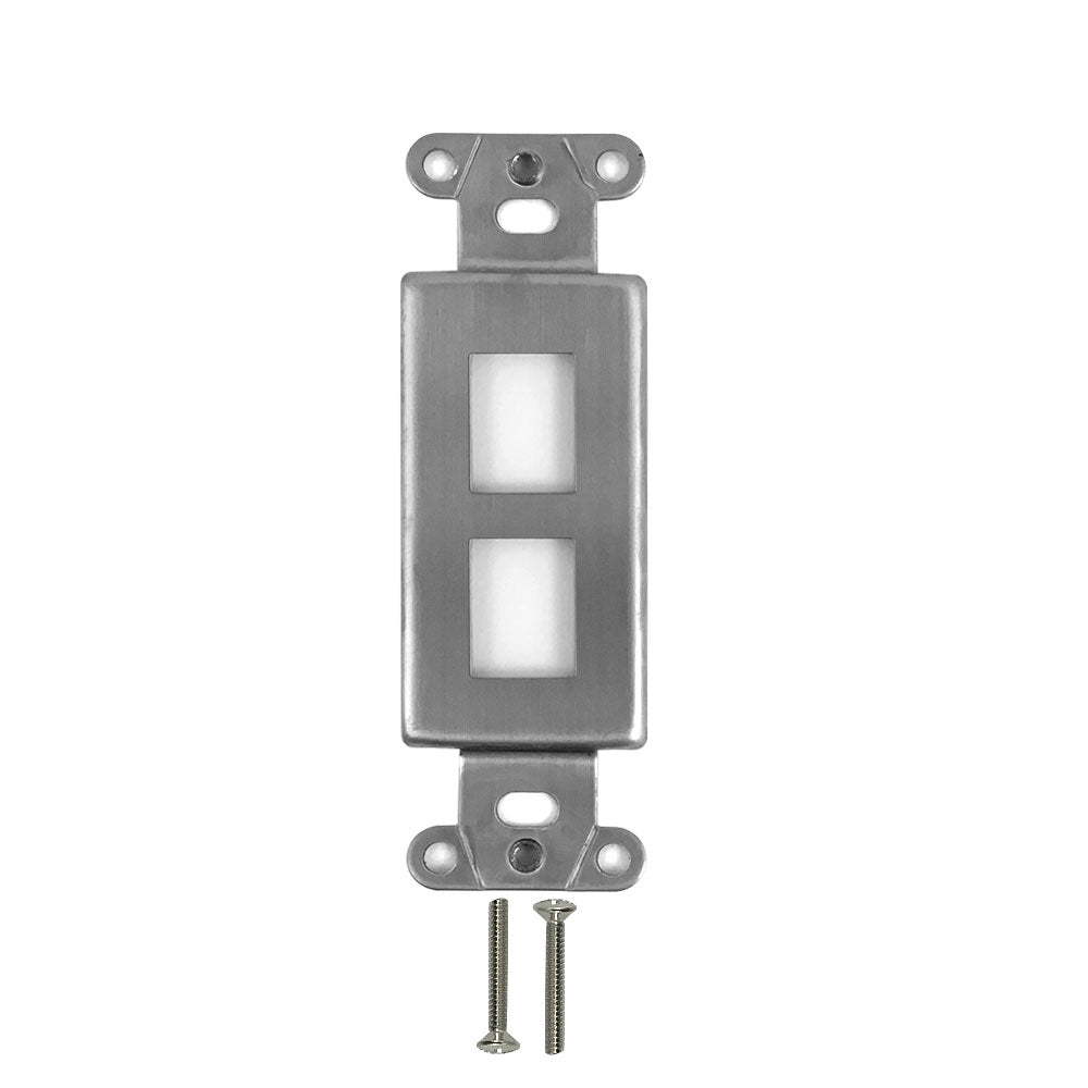 Decora Strap 2x Keystone - Stainless Steel Wall Plate – Generic