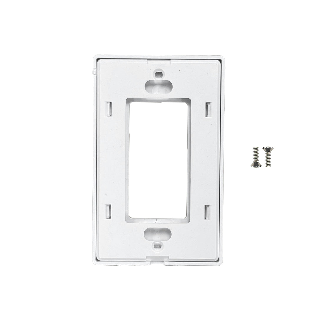 Decora Screw-Less Wall Plate - Single Gang - White – Generic – Decora Wall Plates & Straps (photo 3)