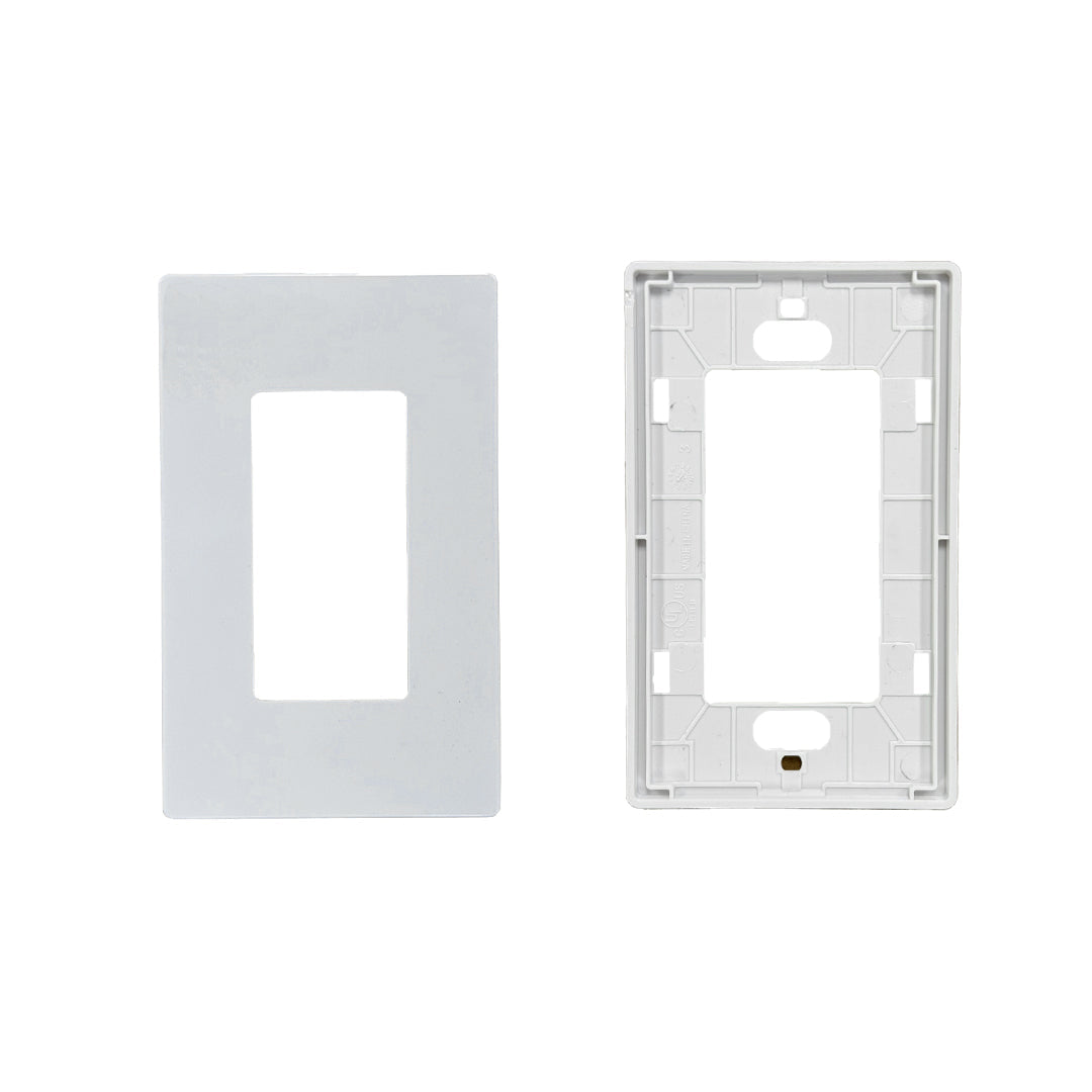 Decora Screw-Less Wall Plate - Single Gang - White – Generic – Decora Wall Plates & Straps (photo 2)