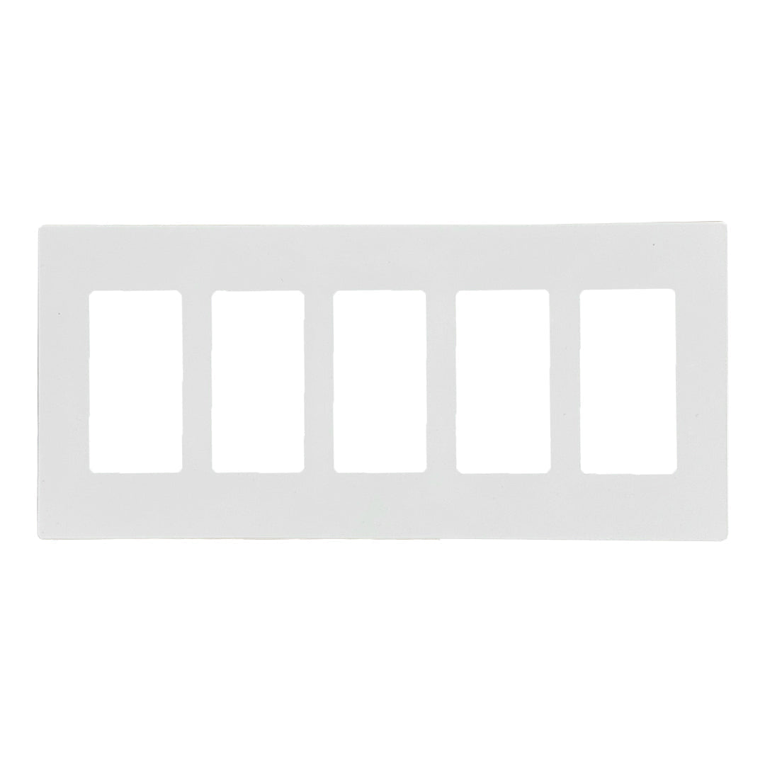 Decora Screw-Less Wall Plate- Five Gang - White – Generic – Decora Wall Plates & Straps