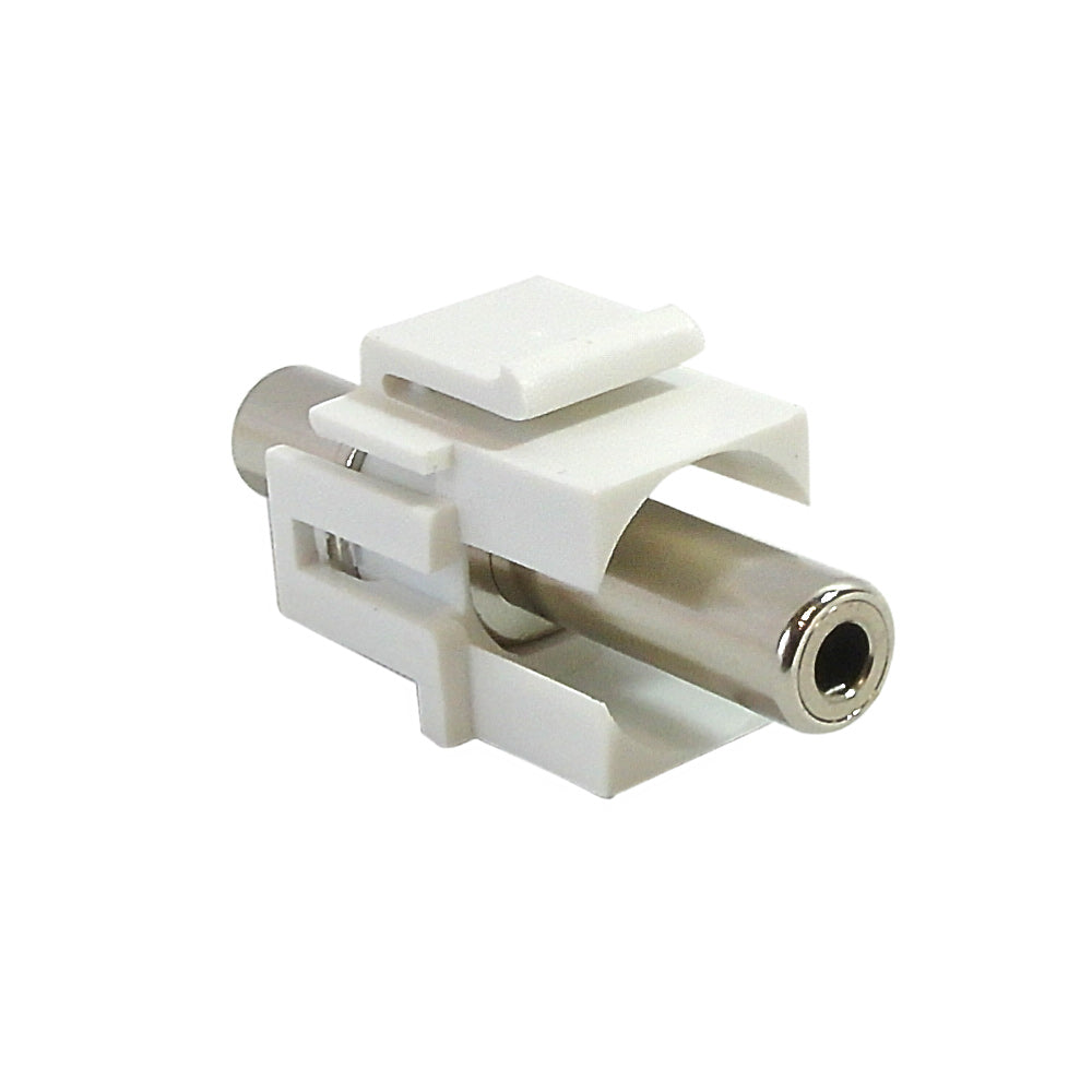3.5mm 4C F/F Keystone Wall Plate Insert - White – Generic – Wall Plate Inserts & Jacks (photo 2)