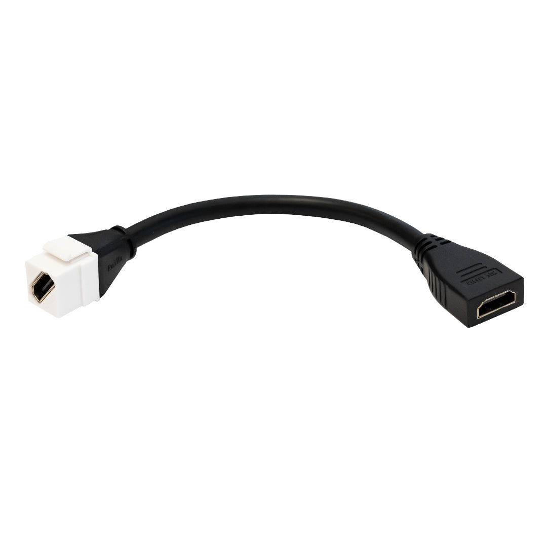 6 inch HDMI Female to Female 8K Keystone Wall Plate Insert – Generic – Wall Plate Inserts & Jacks (photo 3)