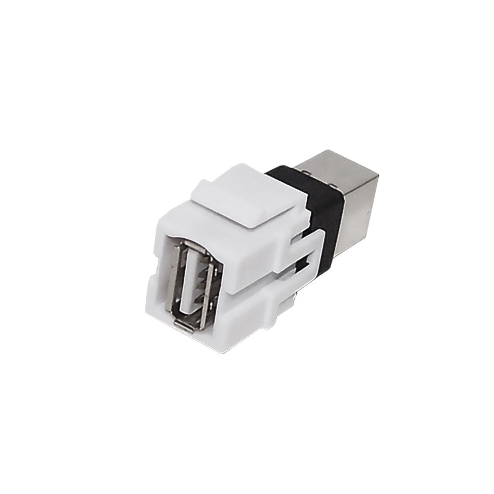 USB 2.0 A/B Keystone Wall Plate Insert – Generic – Wall Plate Inserts & Jacks