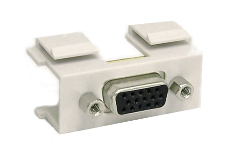 VGA Female/Female Double-Keystone Wall Plate Insert – Generic