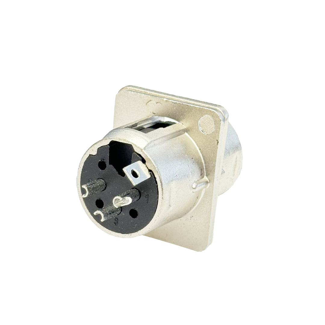 XLR Male to Solder D-Cut – Generic – Wall Plate Inserts & Jacks (photo 2)