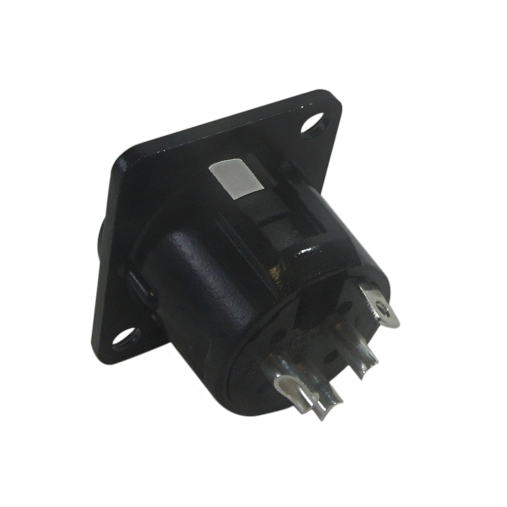 XLR Male to Solder D-Cut - Black – Generic – Wall Plate Inserts & Jacks (photo 2)