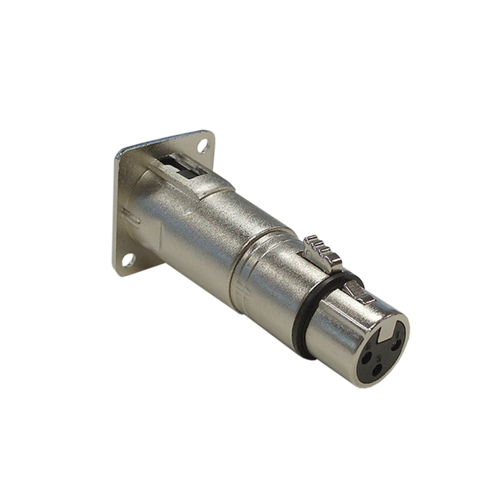 XLR Male D-Cut to XLR Female - Nickel – Generic – Wall Plate Inserts & Jacks (photo 2)