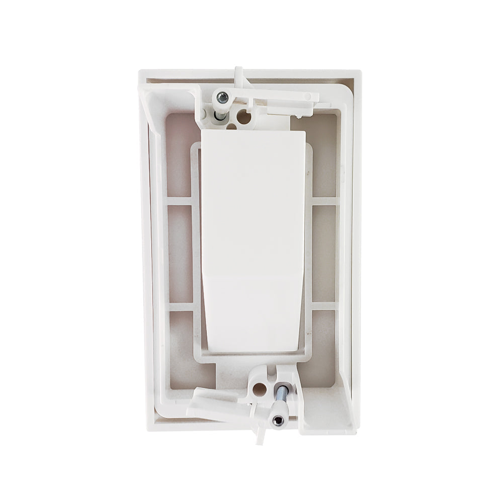 Cable Pass-Through Wall Plate with built-in Wall Clip - Single Gang - White – Generic – Pass-Through Wall Plates (photo 2)
