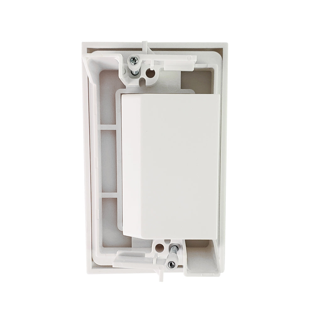 Cable Pass-Through Wall Plate with built-in Wall Clip - Side Exit - Single Gang - White – Generic – Pass-Through Wall Plates (photo 2)