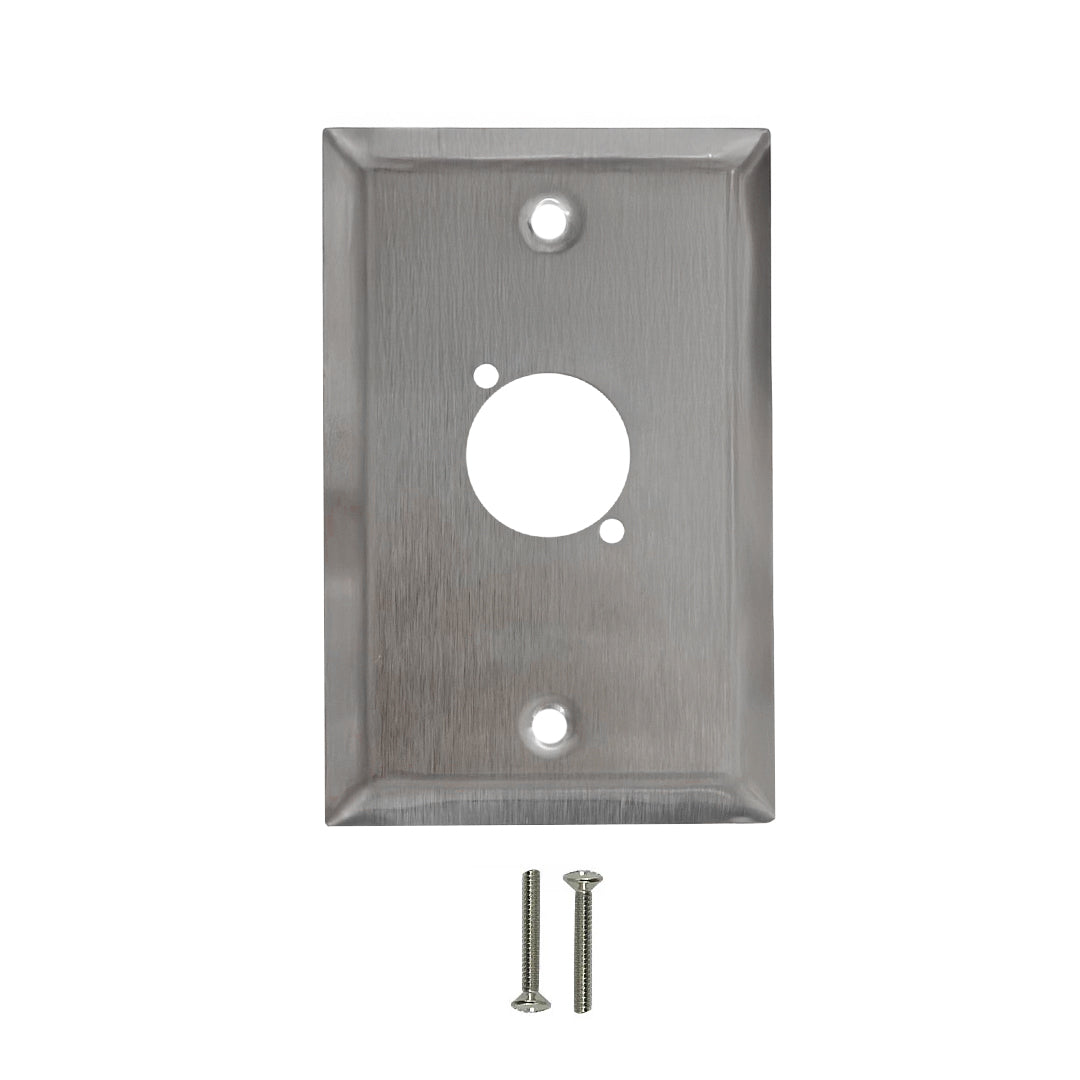 Single Gang - 1x D-Cut - Stainless Steel Wall Plate – Generic – Stainless Steel Wall Plates