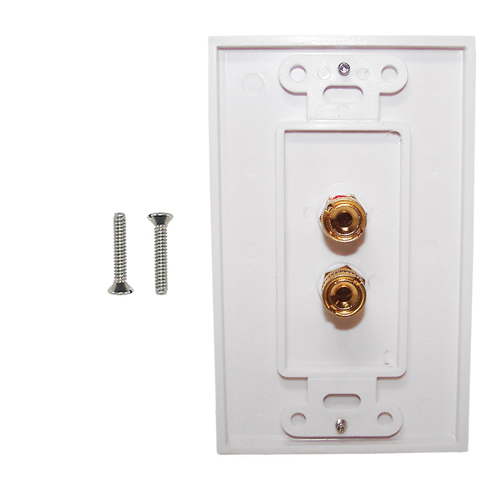 1 Pair Banana Clip Wall Plate Kit Decora - White – Generic – Wall Plate Kits (photo 2)