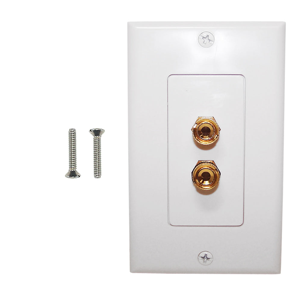 1 Pair Banana Clip Wall Plate Kit Decora - White – Generic