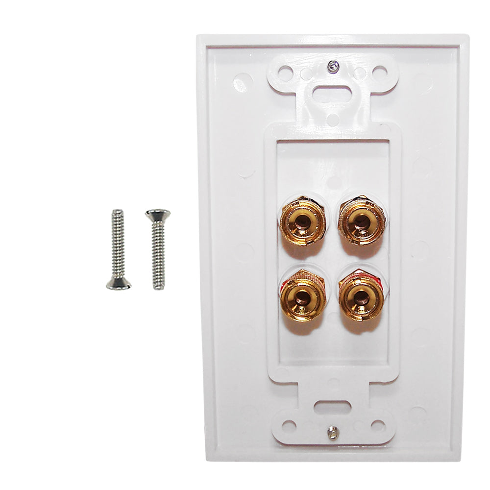 2 Pair Banana Clip Wall Plate Kit Decora - White – Generic – Wall Plate Kits (photo 2)