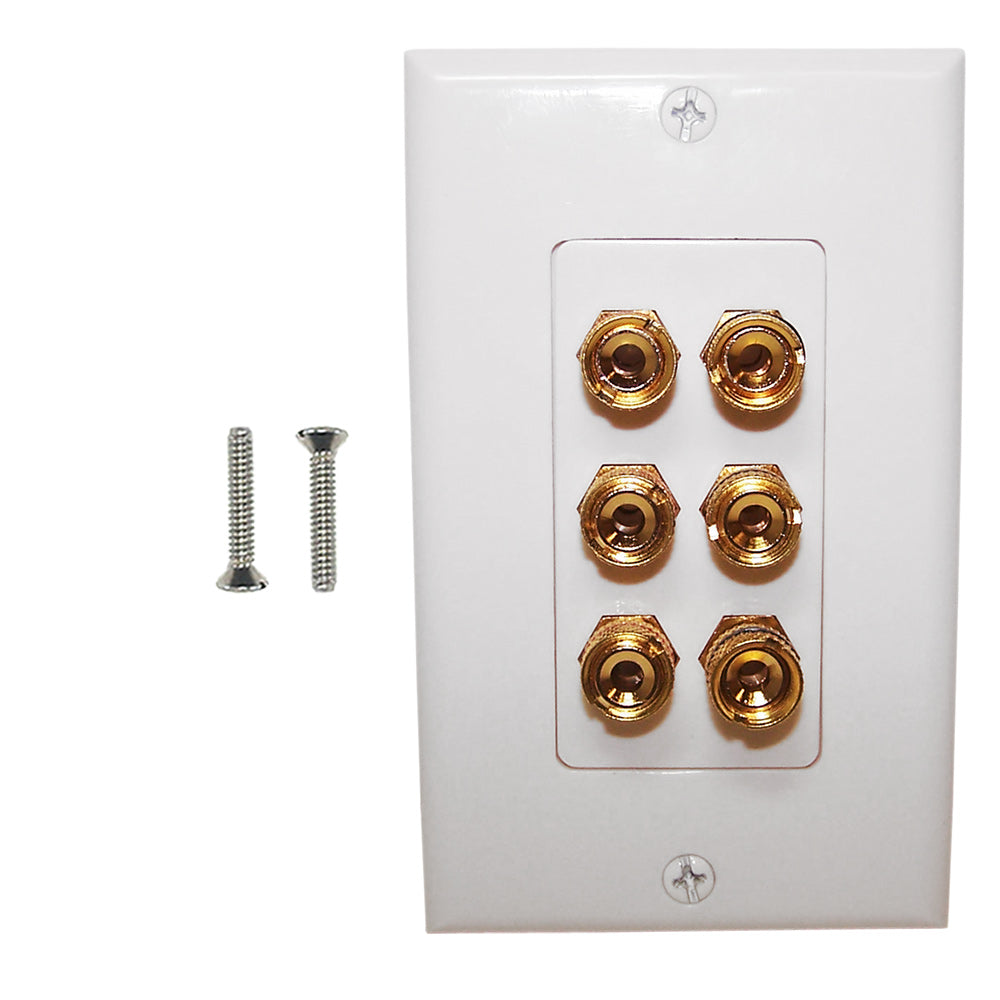 3 Pair Banana Clip Wall Plate Kit Decora - White – Generic – Wall Plate Kits