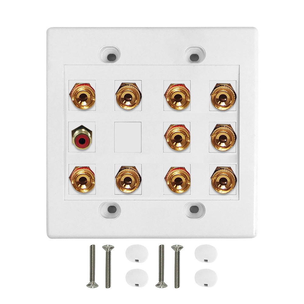 5.1 Surround Sound Wall Plate Kit - White – Generic