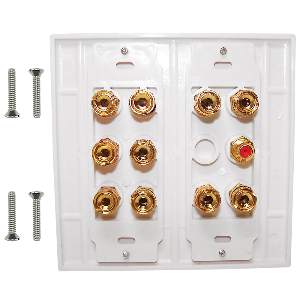 5.1 Surround Sound Wall Plate Kit Decora - White – Generic – Wall Plate Kits (photo 2)