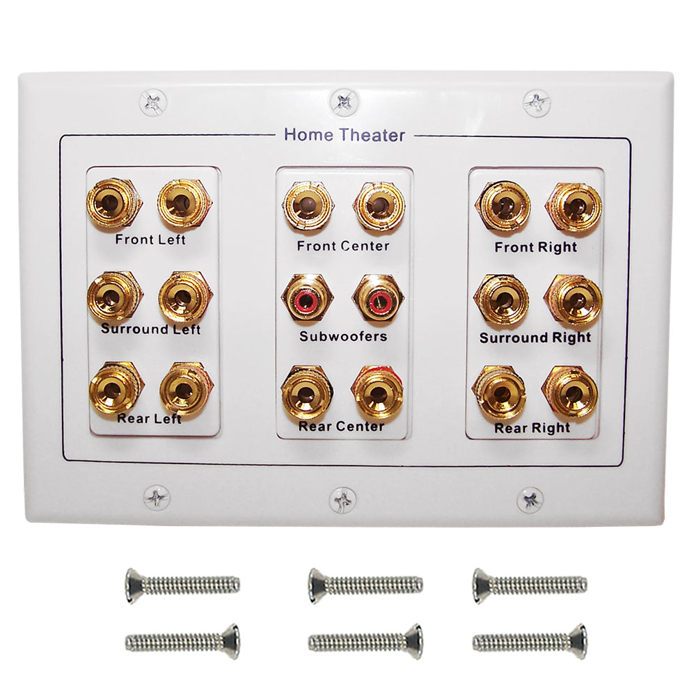 8.2 Surround Sound Wall Plate Kit - White – Generic