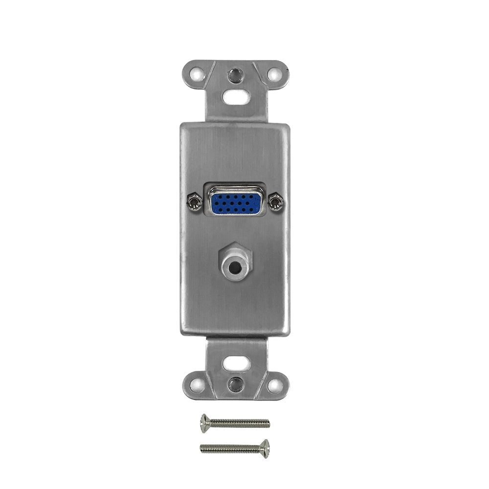 Stainless Steel Decora Strap - 1x VGA + 1x 3.5mm – Generic