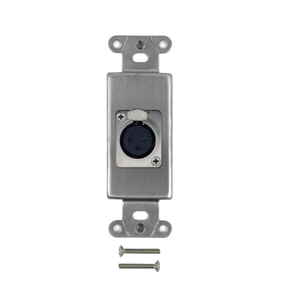 Stainless Steel Decora Strap - 1x XLR Female, Locking – Generic