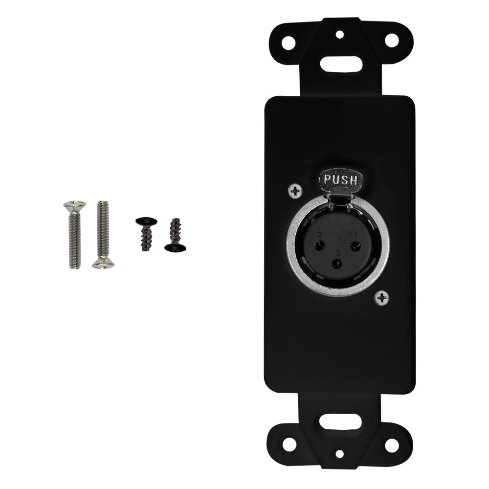 Black Decora Strap - 1x XLR Female, Locking – Generic