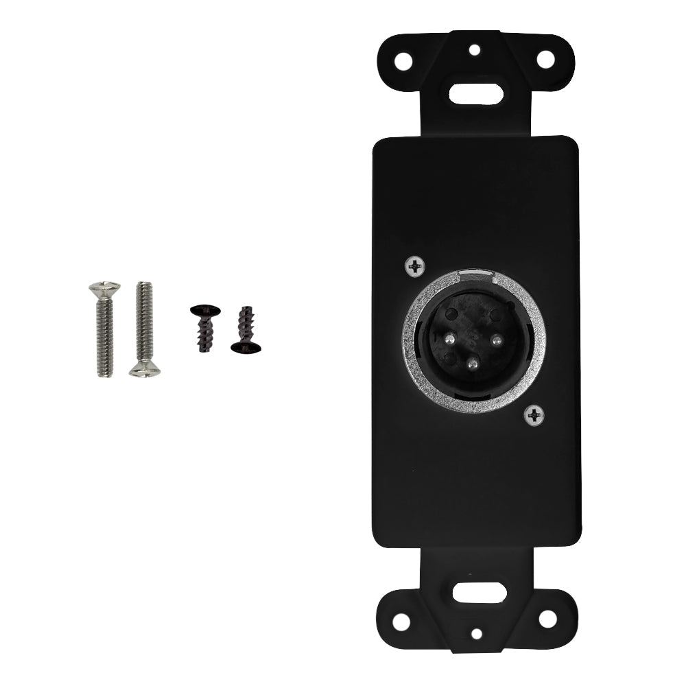 Black Decora Strap - 1x XLR Male – Generic